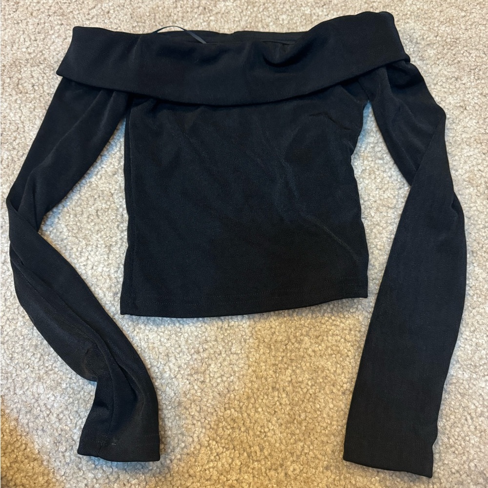 Motel Rocks off the shoulder long sleeve